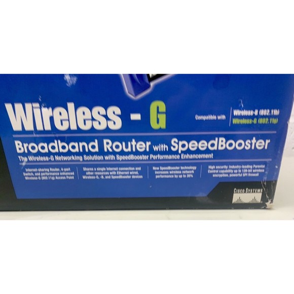 Linksys WRT54GS Wireless-G Router Broadband  2.4GHz Speed Booster - Picture 2 of 10